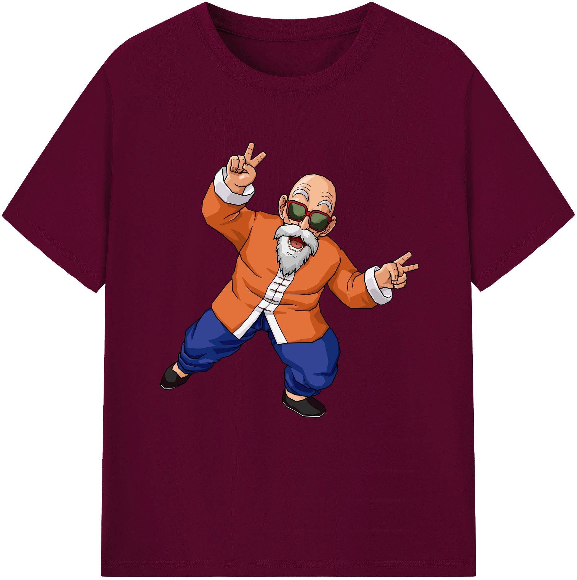 （画像用） ドラゴンボール 亀仙人（かめせんにん） DRAGON BALL Master Roshi Kame Sennin レディースカジュアルプリントTシャツ（綿100％）